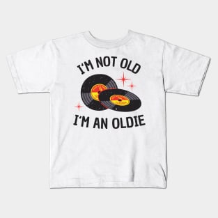 Vinyl Age Oldie Birthday Funny Gift Kids T-Shirt